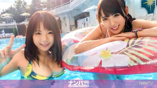200GANA-1831 【游泳池撩妹】臉值爆表的美乳與巨乳OL雙人組！像是要發洩工作壓力般，全面開放四人亂交性愛！